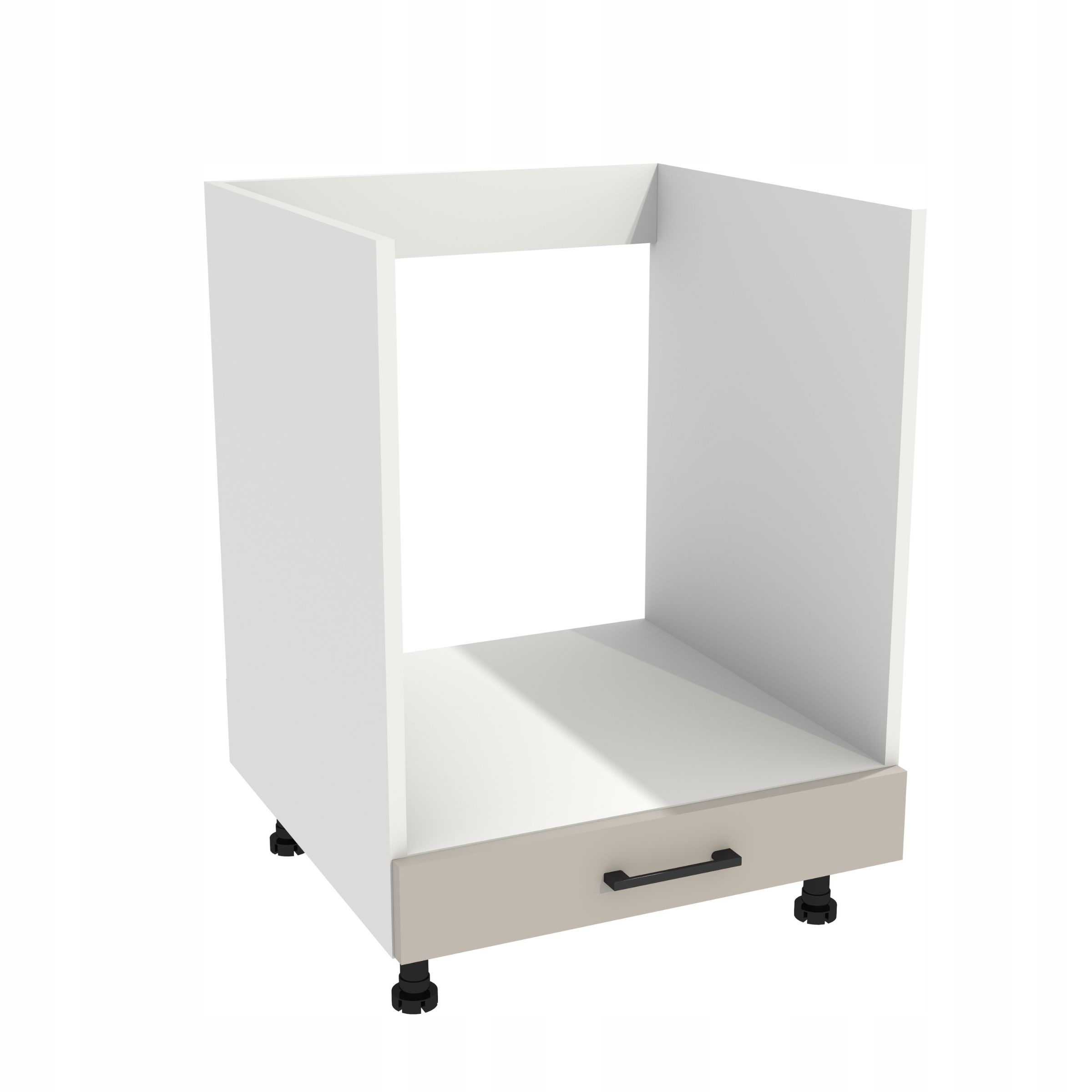 Spodní kuchyňská skříňka pod troubu 60 Capri korpus Bílá přední strana Kašmír Mat