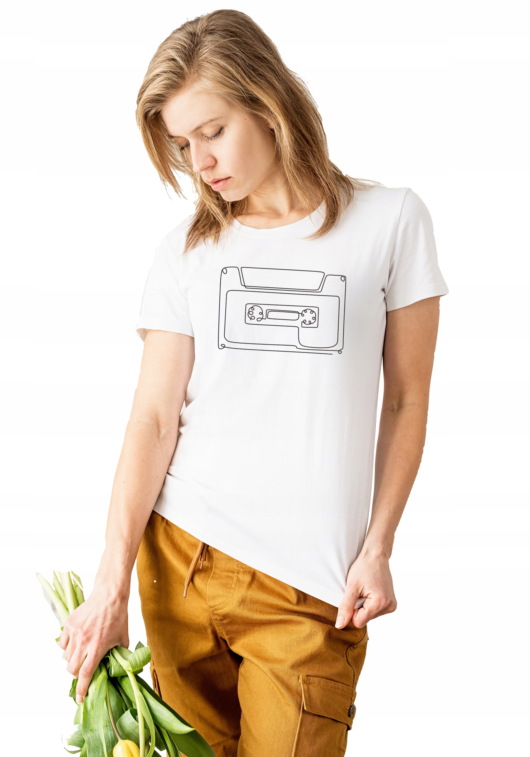 

Koszulka t-shirt Damska z nadrukiem kasety