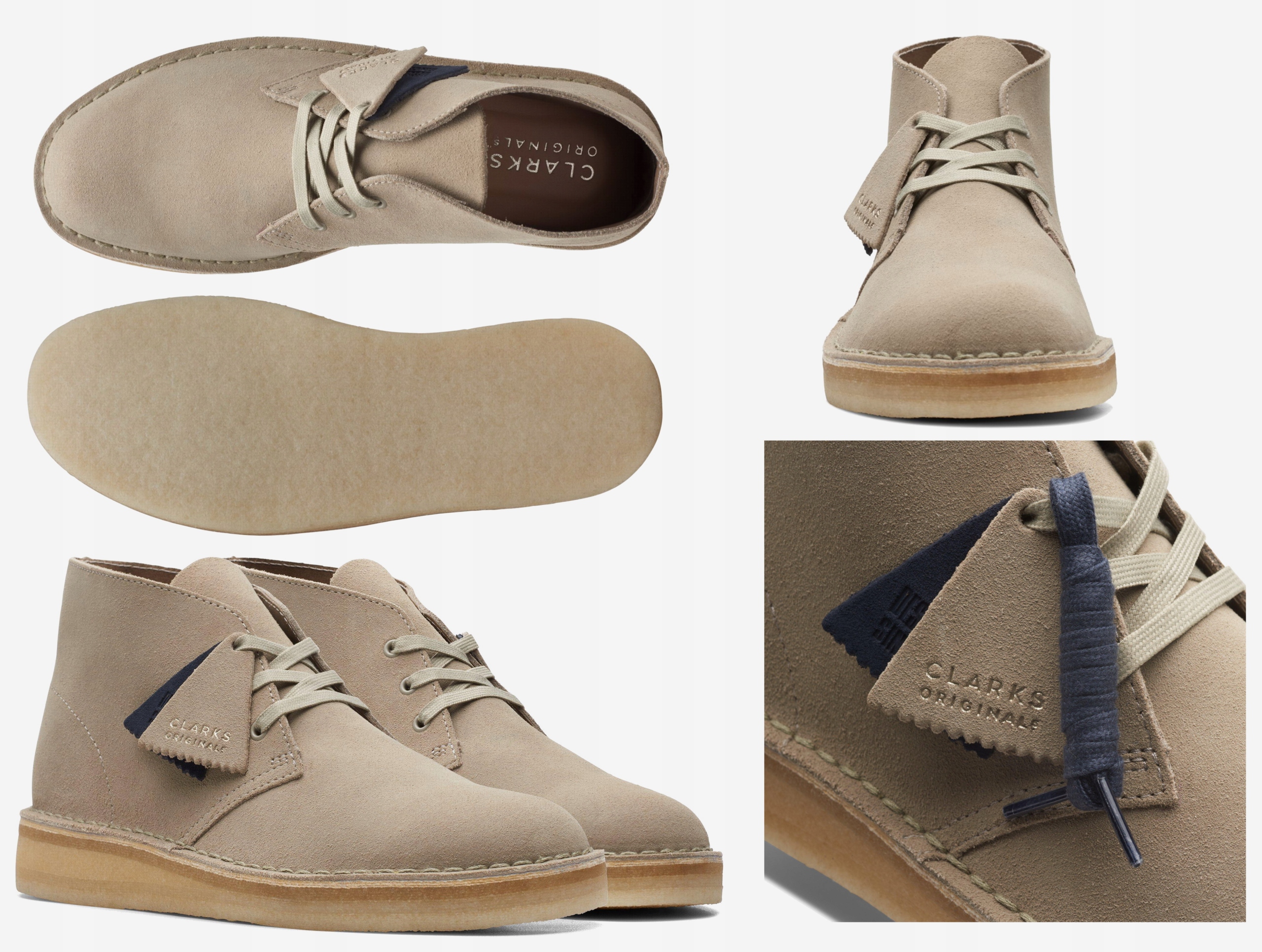 Clarks Originals Desert Coal Mid-rise Boot męskie trzewiki sportowe 42