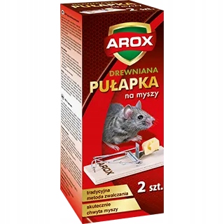 

Arox Pułapka na myszy Drewniana, 2 sztuki