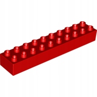 

Ls Nowe Lego Duplo Klocek Podstawowy 2x10 Czerwony