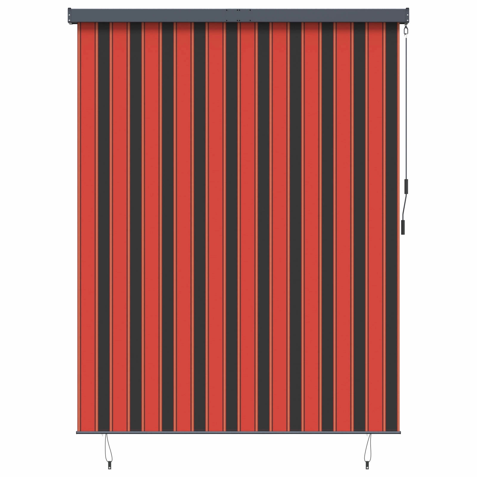 vidaXL Roleta Oranžová a hnědá 200 x 250 cm Textil a hliník