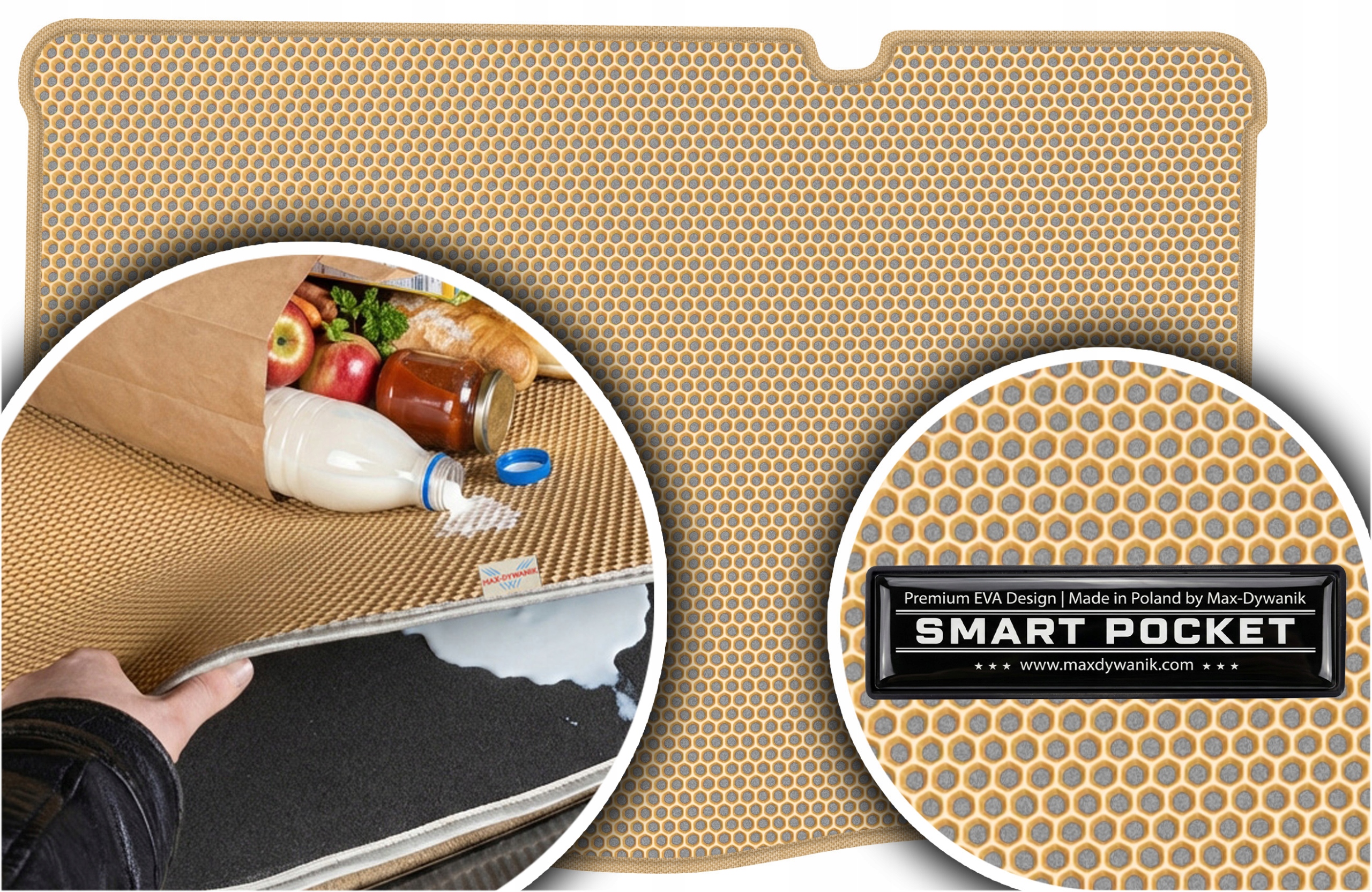 Fiat Punto II Hlx Hb 5D 1999-2011 Vložka do kufru Eva Smart Pocket Béžová