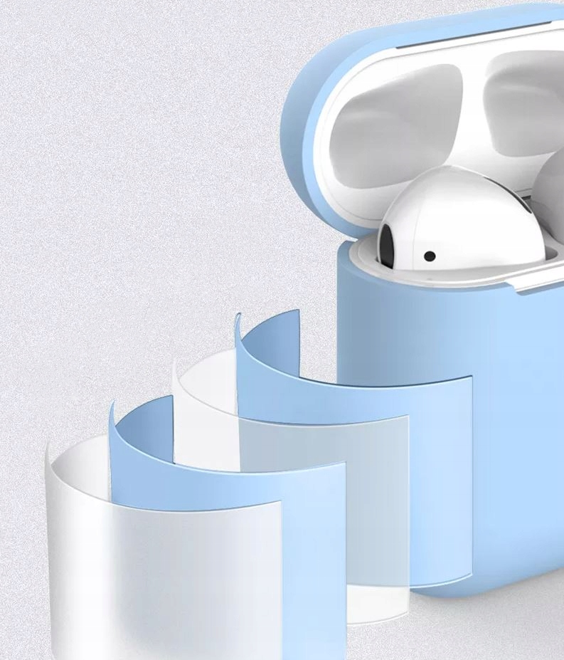 ETUI SILIKONOWE CASE DO AIRPODS 1/2 SLIM-FIT Marka Inna