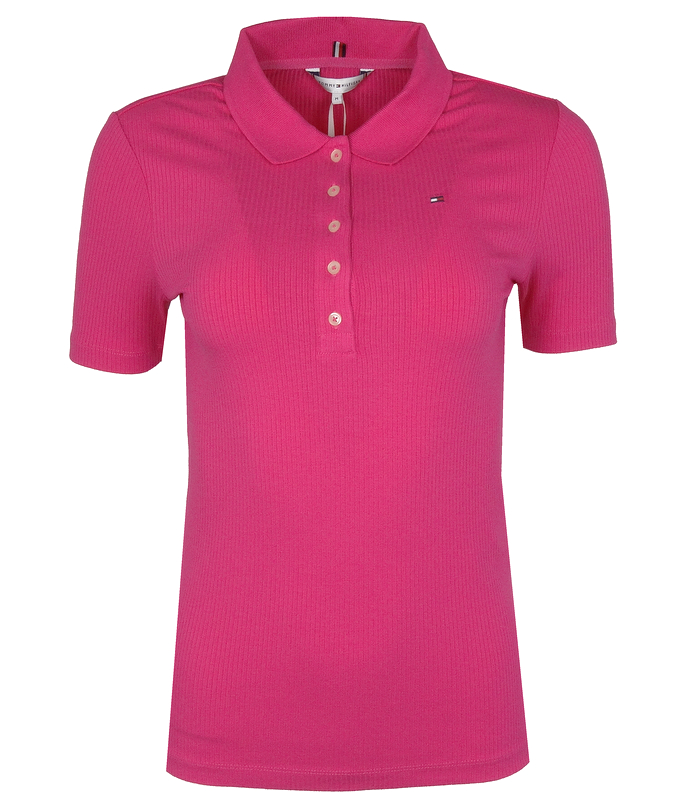Tommy Hilfiger, dámské polo, Slim, růžové, M