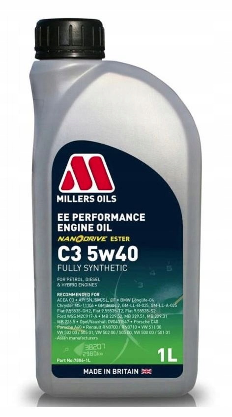 

Millers Oils Ee Performance C3 5W40 1L