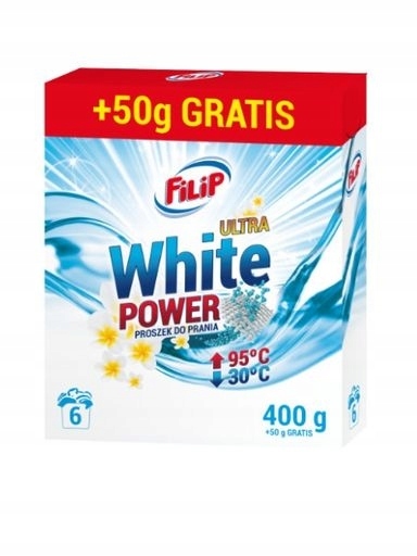 Levně 10 x Filip Ultra White Power Prací prášek, 400 g 50 g