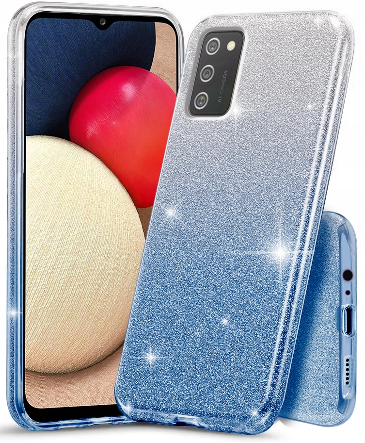 

Etui Brokat do Samsung Galaxy A02S Case Szkło 9H