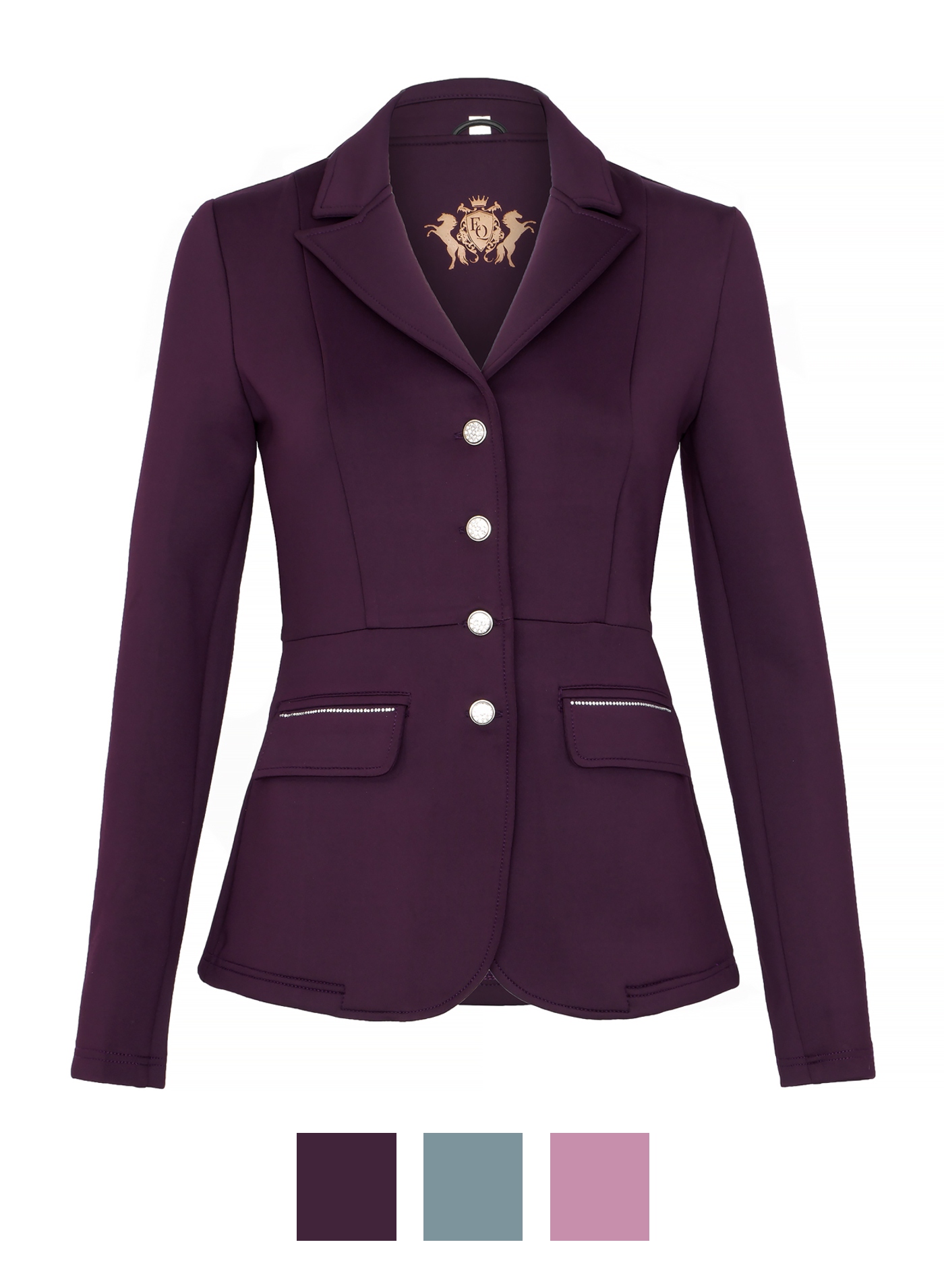 Equestrian Queen, Frak damski Lucia, 25AW 34 purpurowy