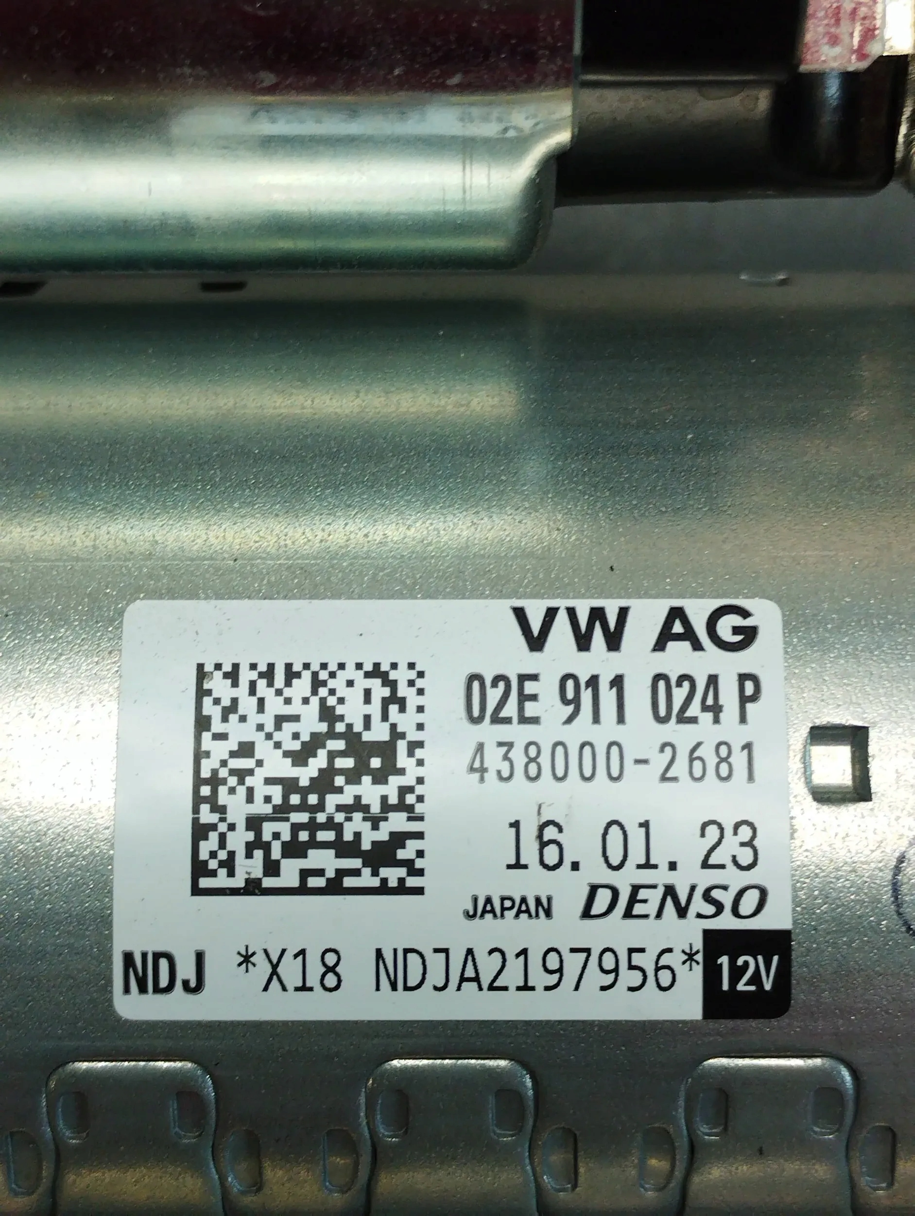 VW Arteon R 2.0 TFSI starter 02E911024P