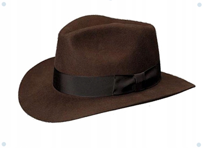 Pánský vlněný klobouk Hnědý Indiana Jones Bavlněný Potník skokanů