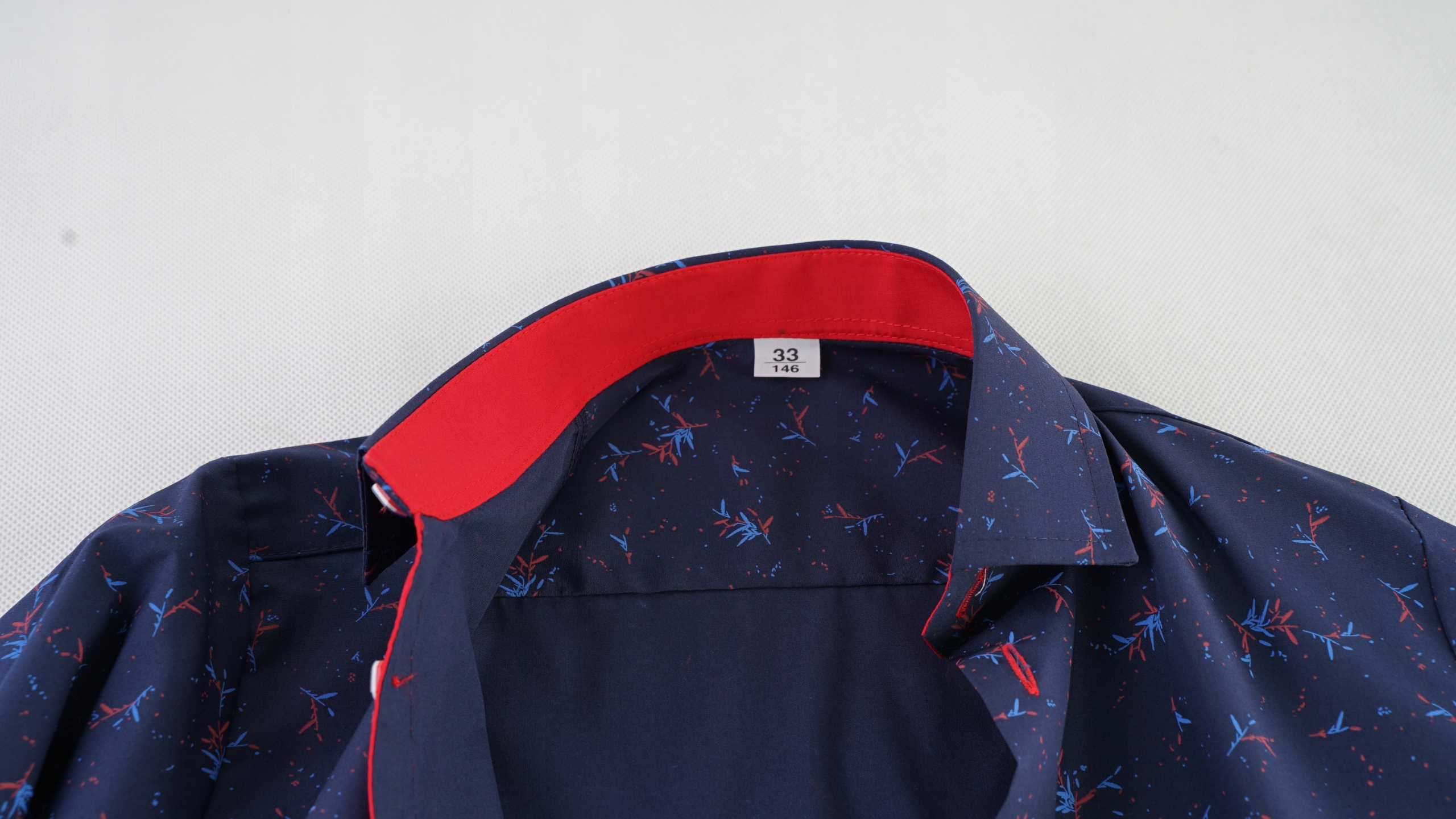 Chłopięca koszula elegancka wizytowa długi rękaw granatowa igiełki red 170 Marka Inna marka