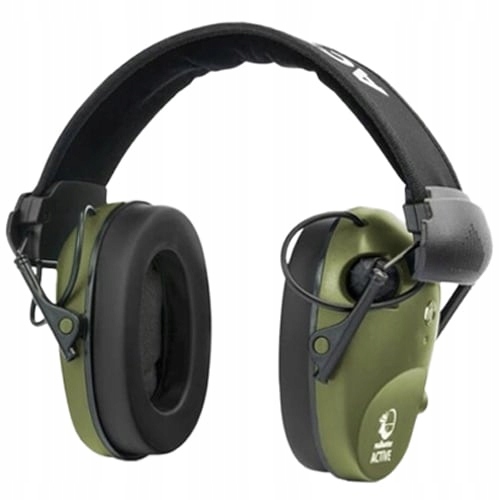 Aktivní chrániče sluchu RealHunter Active Pro s brýlemi – Olive