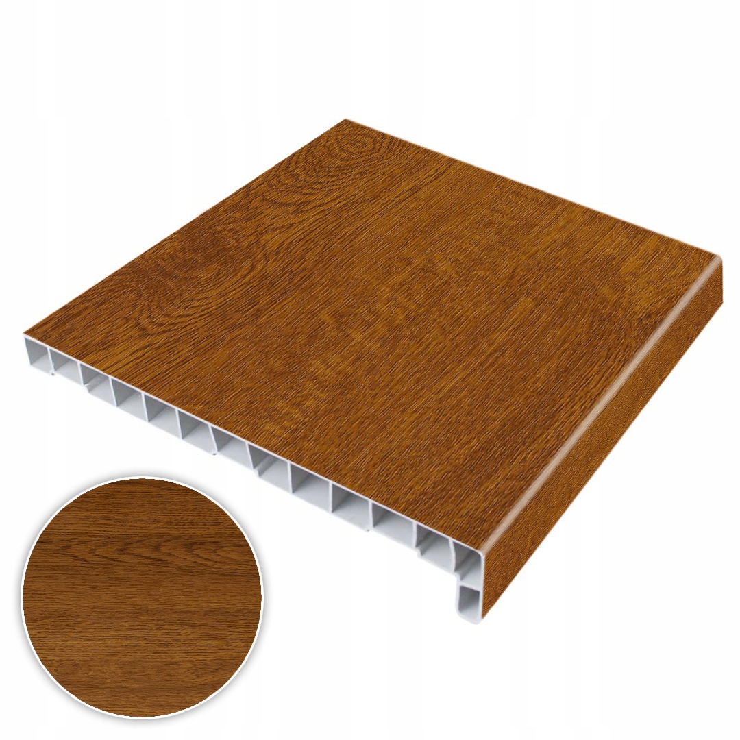Parapet komorowy PCV Złoty dąb 35 cm 350 mm