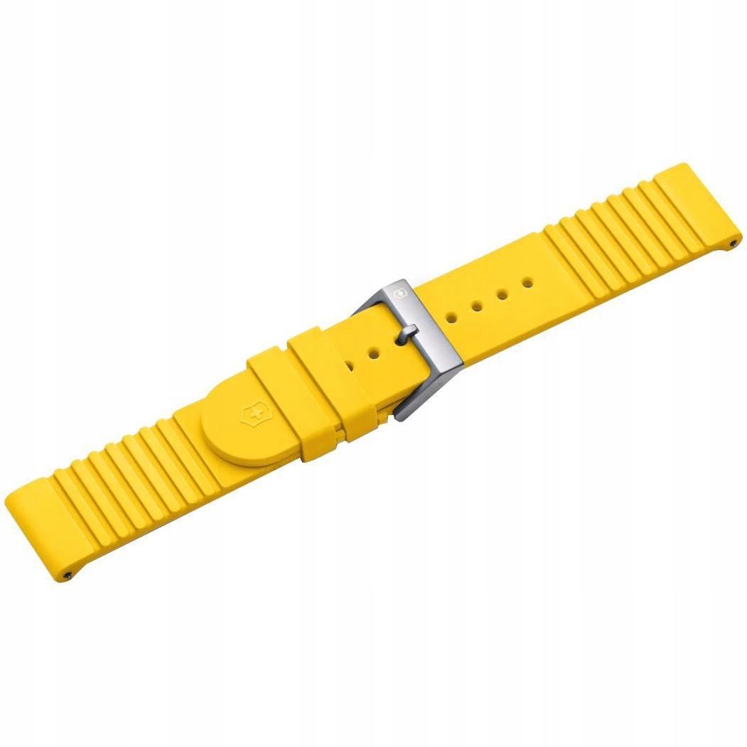 Pásek k hodinkám Victorinox V.60029 žlutý kaučuk 21 mm