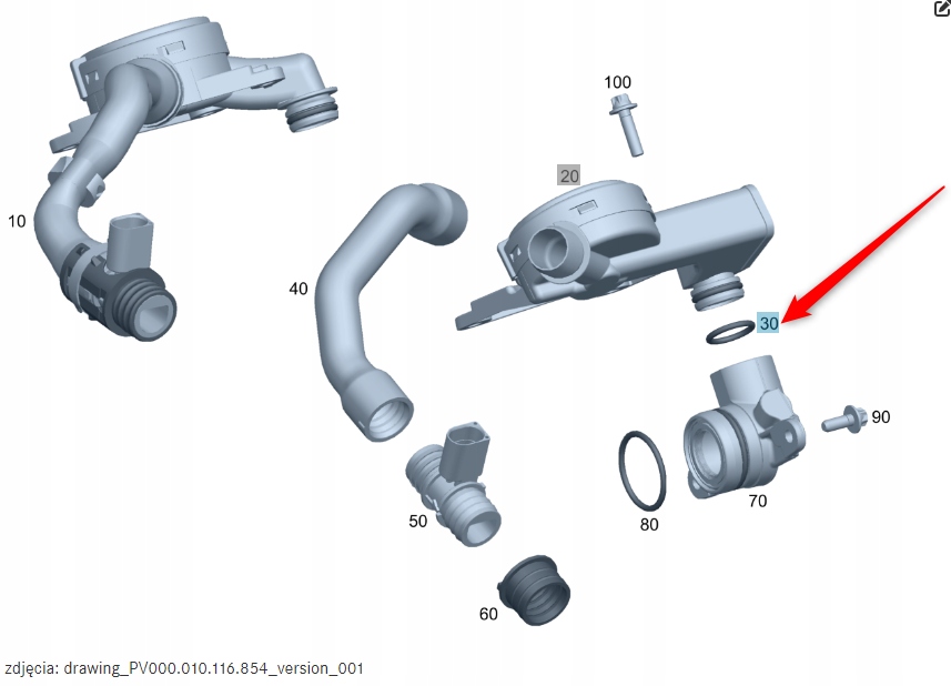 

Oring Odmy Mercedes OM642 3,0 V6