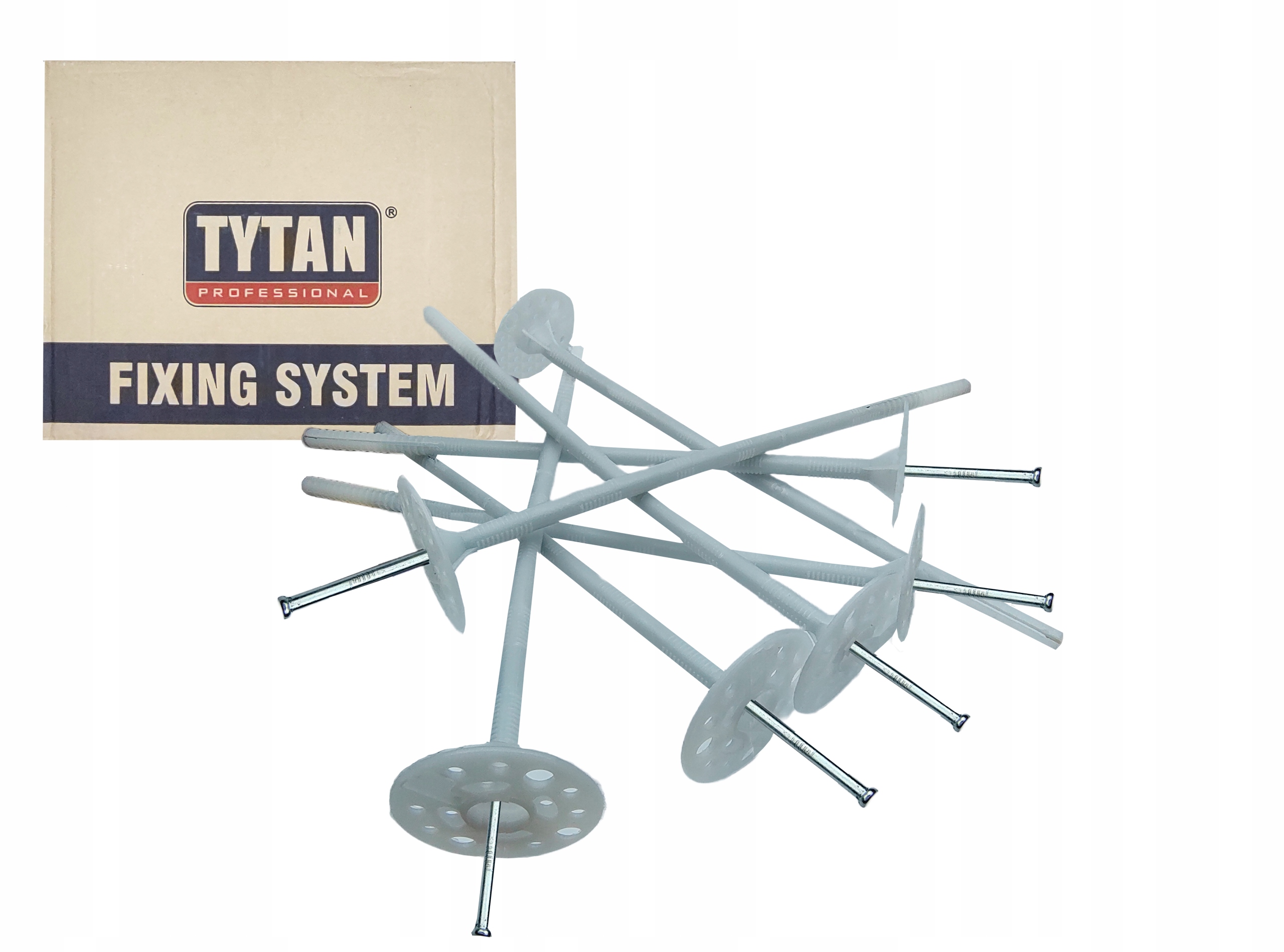 Kolíčky do polystyrenu 28 cm spojovací materiál kov 100 Ks