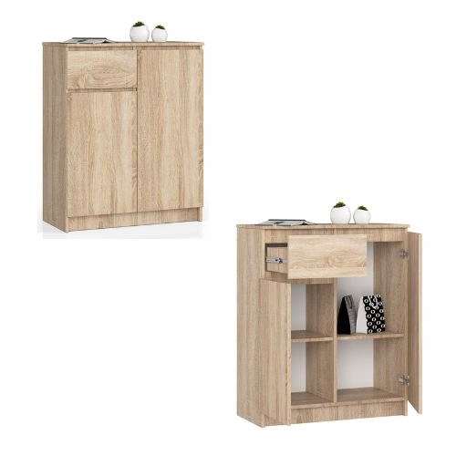 Komoda, skrinka K80 2D 1SZ dub sonoma Akd