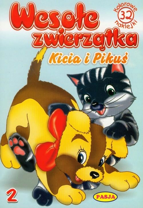 Kicia i Pikuś Wesołe zwierzątka kolorowanki