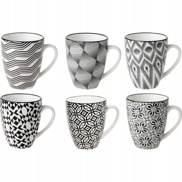 Cosy&Trendy Hrnek s uchem Nikko 190 ml, různé dekory (6 ks)