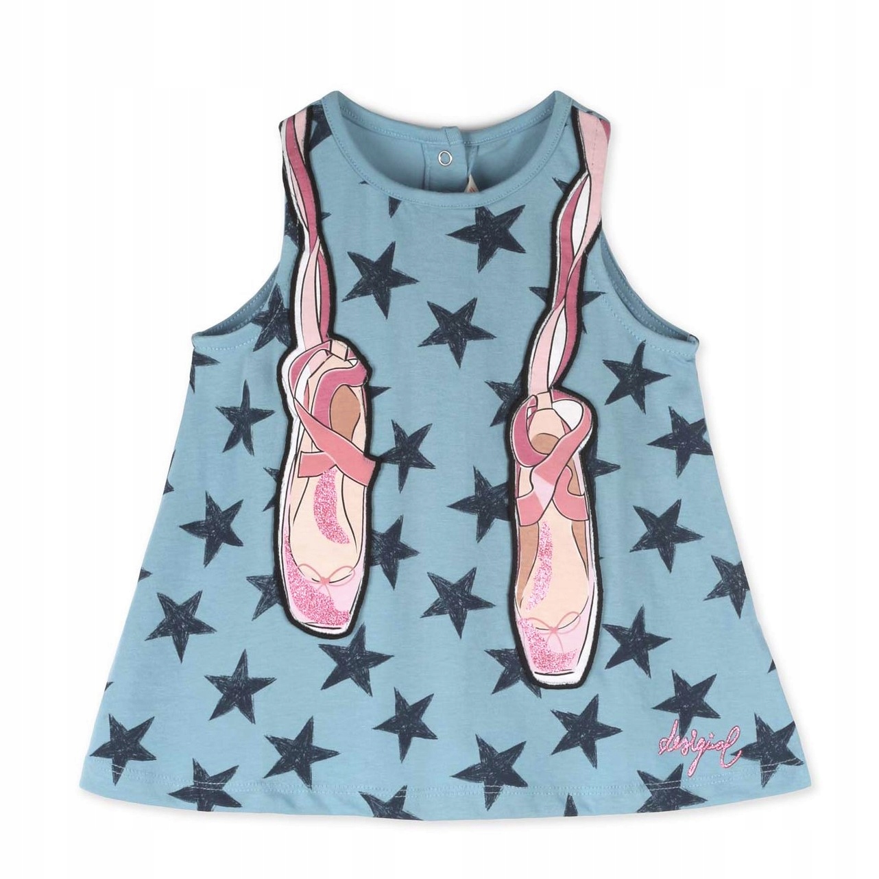 

Desigual sukienka trapezowa Logo napy 12 m 74 cm