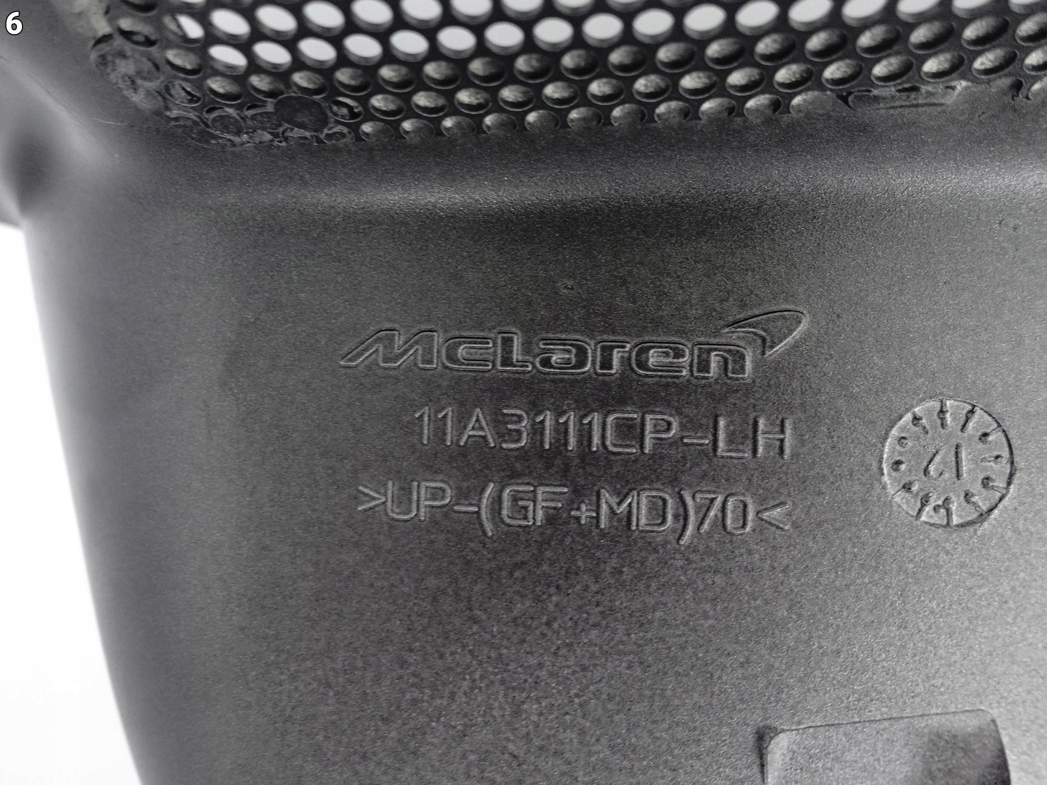MCLAREN MP4-12C 12C 11-14 motor cover covering PANEL left