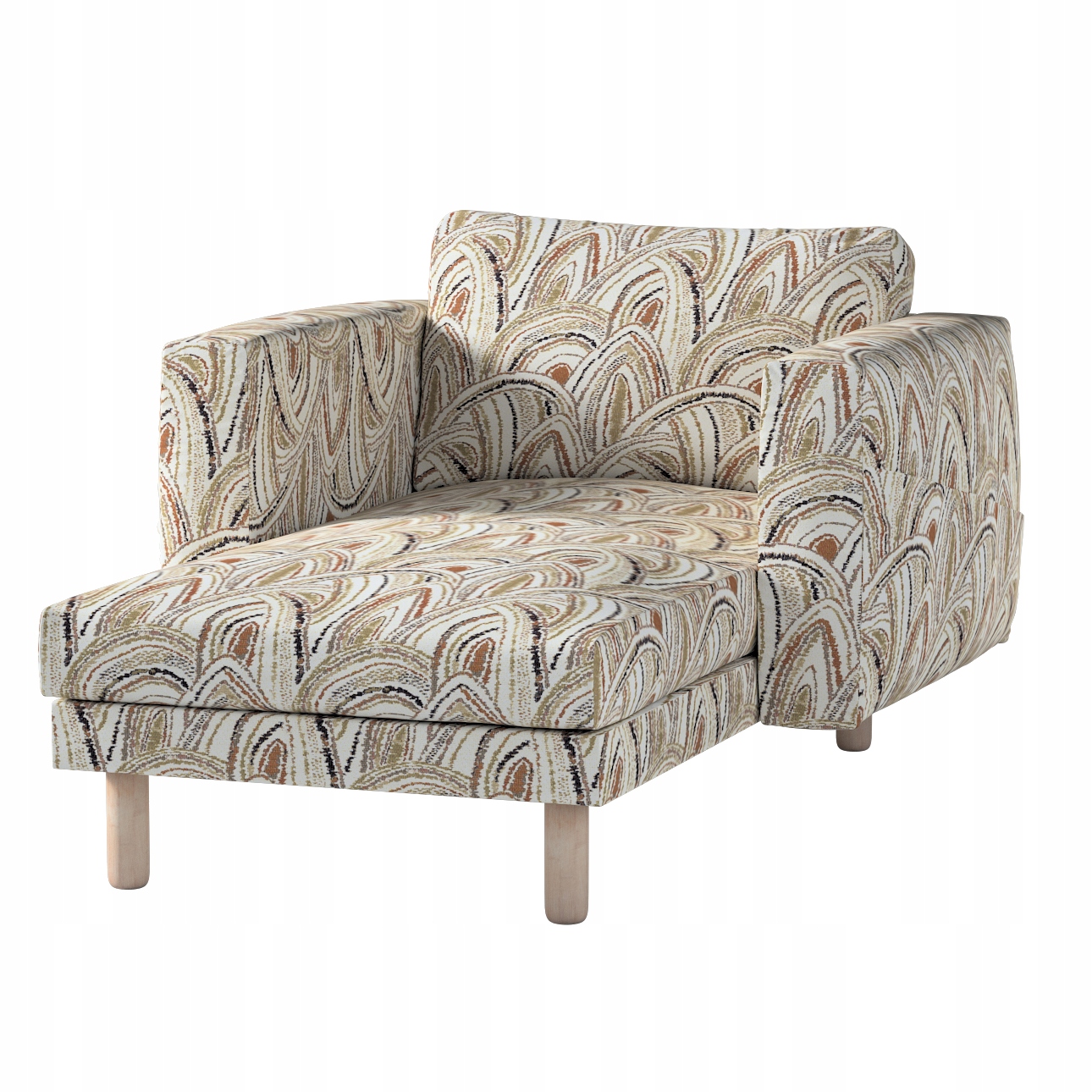 Poťah na ležadlo Norsborg s podrúčkami Ikea, oranžový