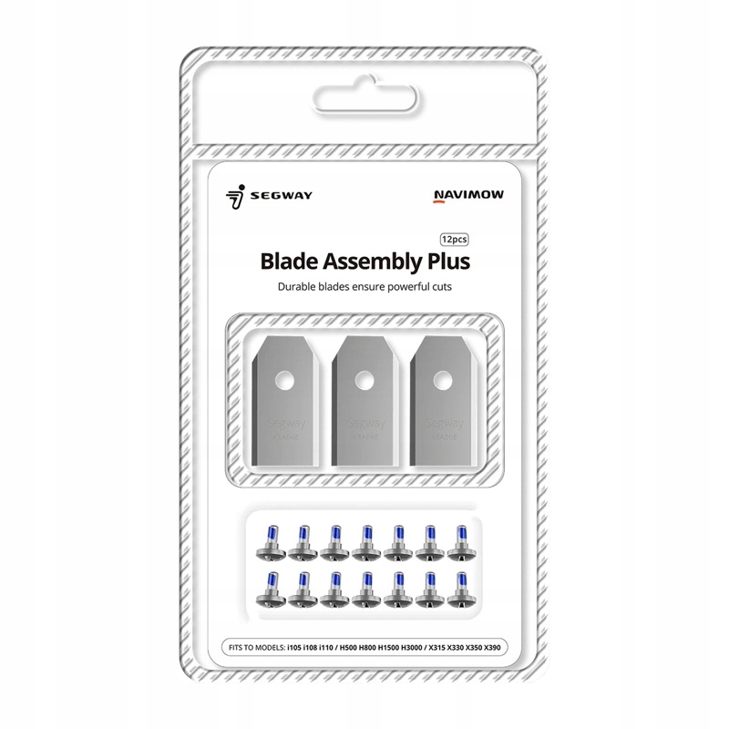 Segway-Navimow Zestaw Noży do Robotów Koszących 12 Sztuk Stal Węglowa