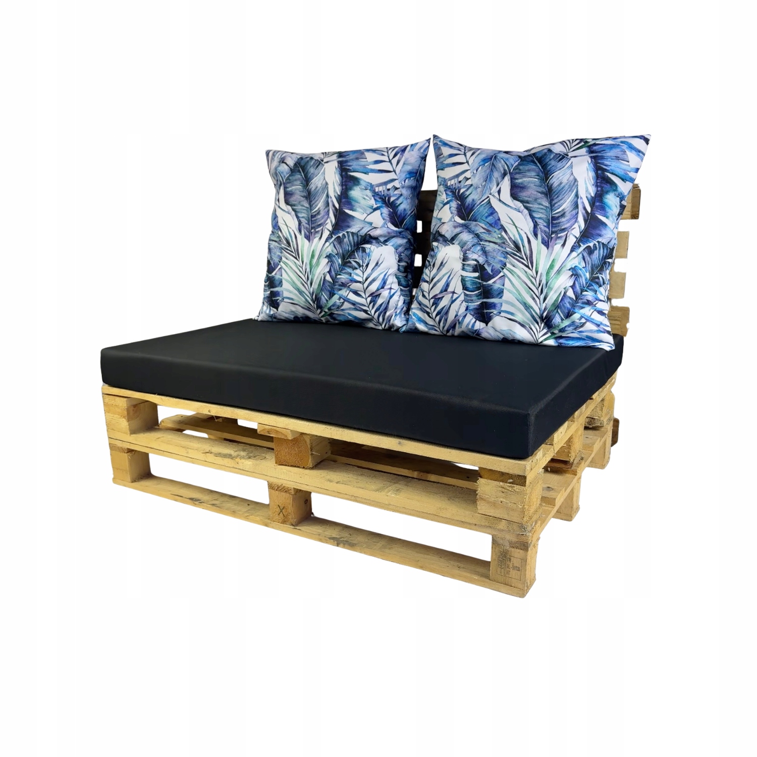 Sada paletových polštářů 2+1 Oxford Modrá Kodura