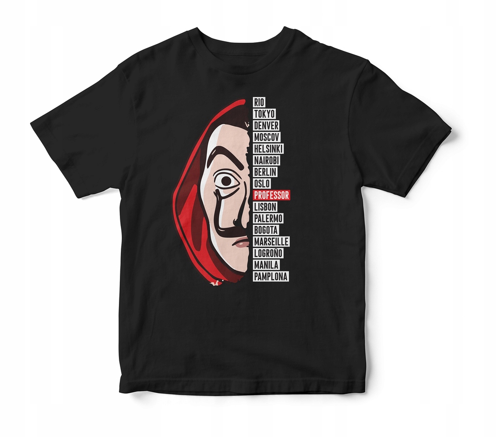 

Koszulka Dom Z Papieru Tshirt Czarny 3XL