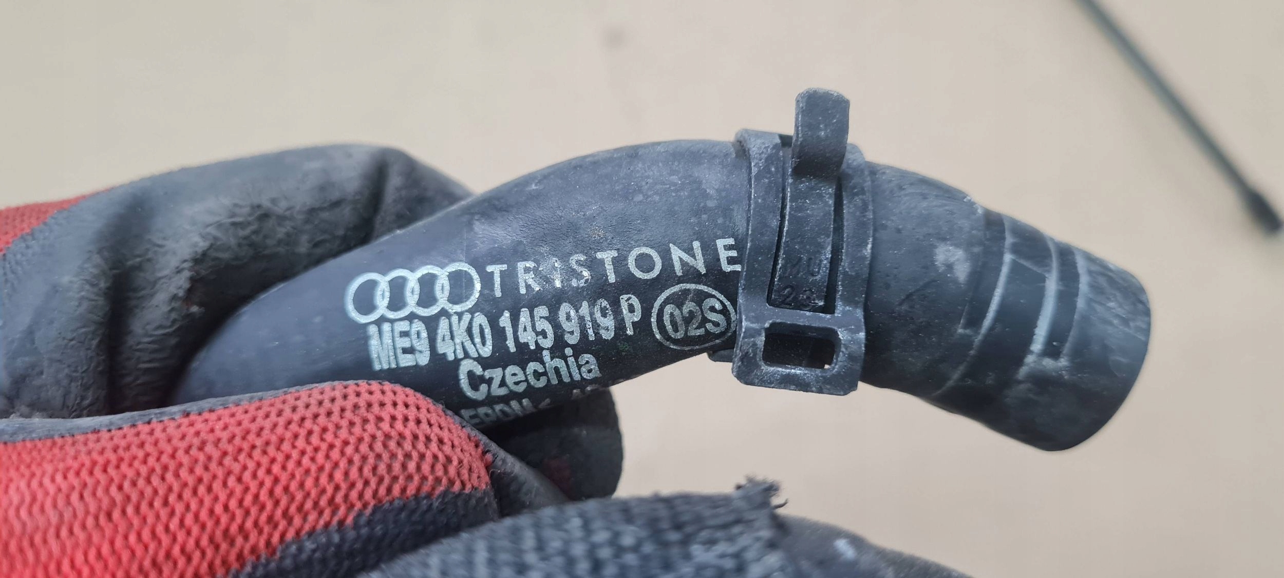A6 C8 4K prijenos crijevo cijevčica vode 2.0 TFSI HYBRYDA 4K0145919P