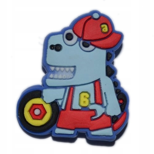 

Zwierzęta - Przypinka do Crocs -Dino mechanik-3044