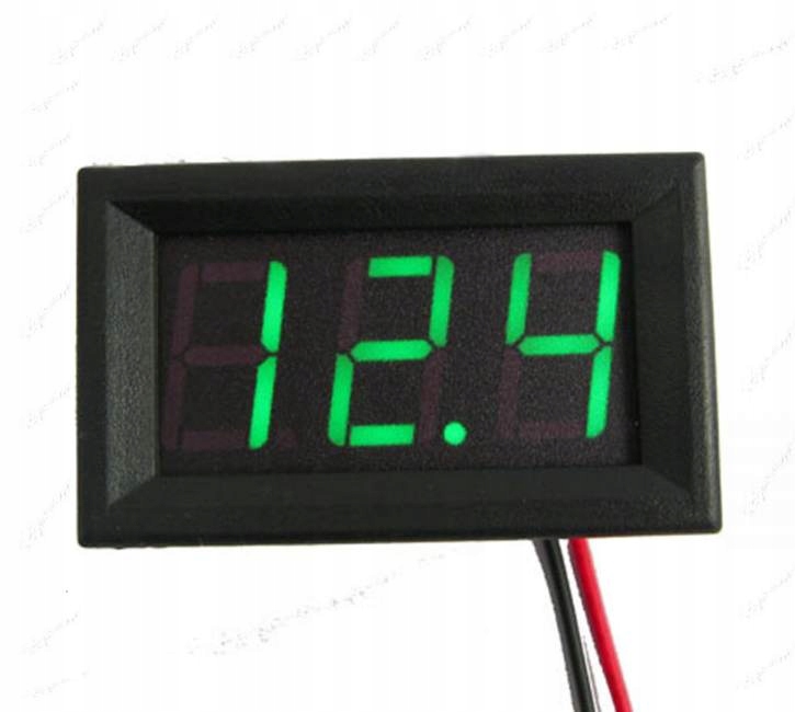 

Woltomierz Voltomierz Samochodowy 30V Zielony E00Y