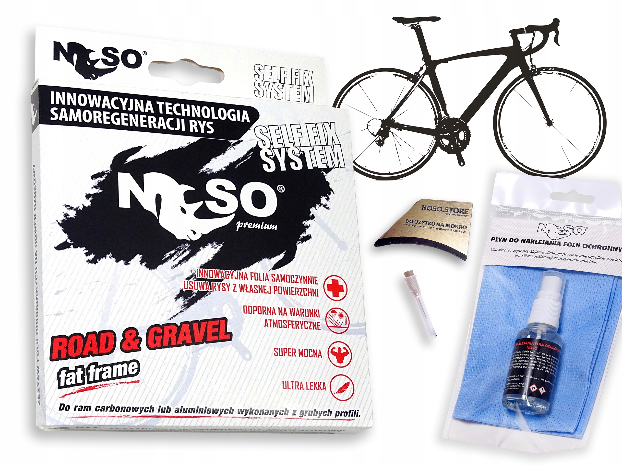 Folia ochronna na Gravel Kolarzówka zestaw XXL Fat|błysk s-reg Ppfh Premium
