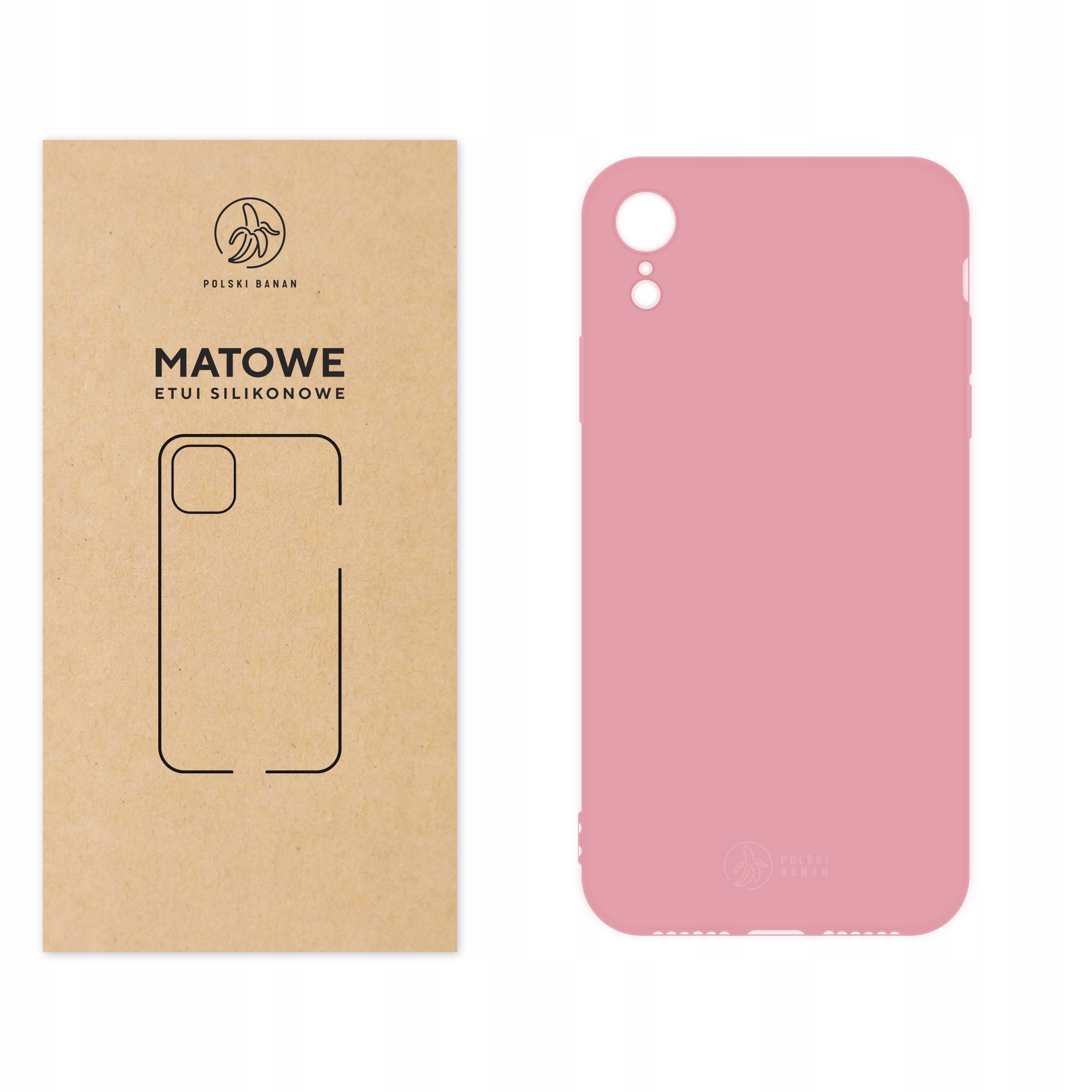 

Etui Matowe do iPhone Xr różowe