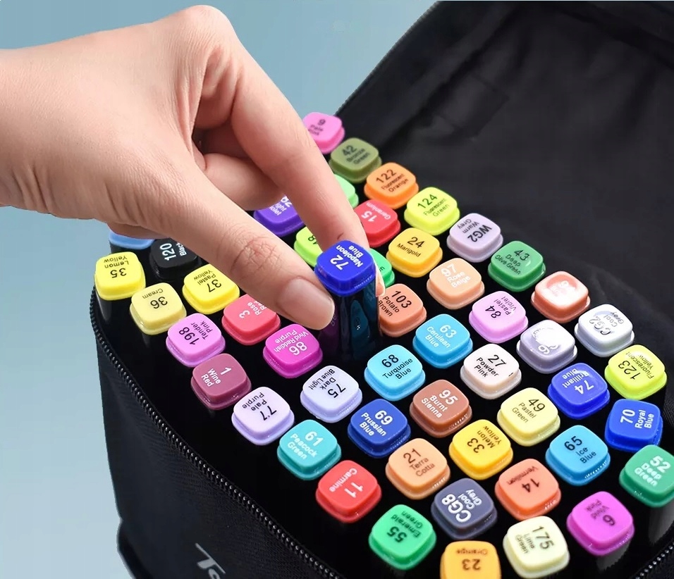 MARKERY ALKOHOLOWE FLAMASTRY ZESTAW 48 TORBA PRO Rodzaj promarkery