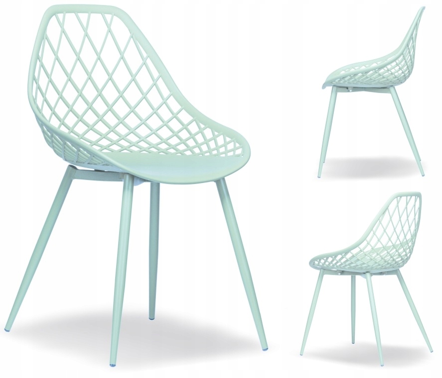 

Ażurowe Krzesła Chico Mięta