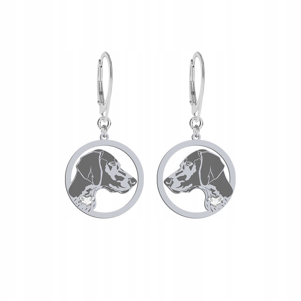 Stříbrné Náušnice z německého krátkosrstého výlisku 925 Dárek Gravírování Bonus