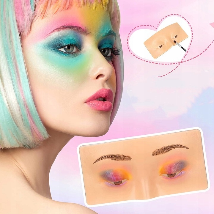 SILIKONOWA TABLICA NAUKA ĆWICZEŃ MAKIJAŻU POWIEK I BRWI OCZY EAN (GTIN) 4027446229921