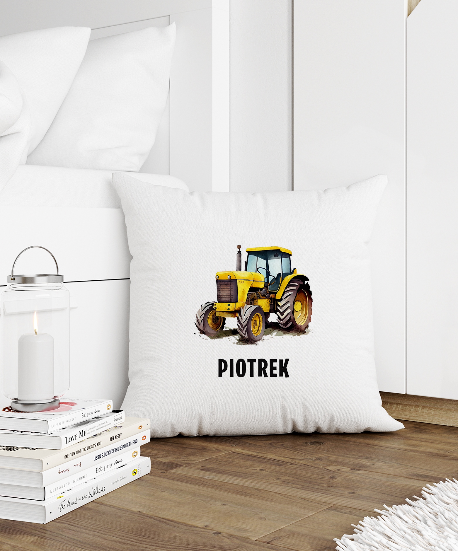Poduszka z maszynami budowlanymi, koparki, wywrotki - Dla dziecka EAN (GTIN) 5905935873055