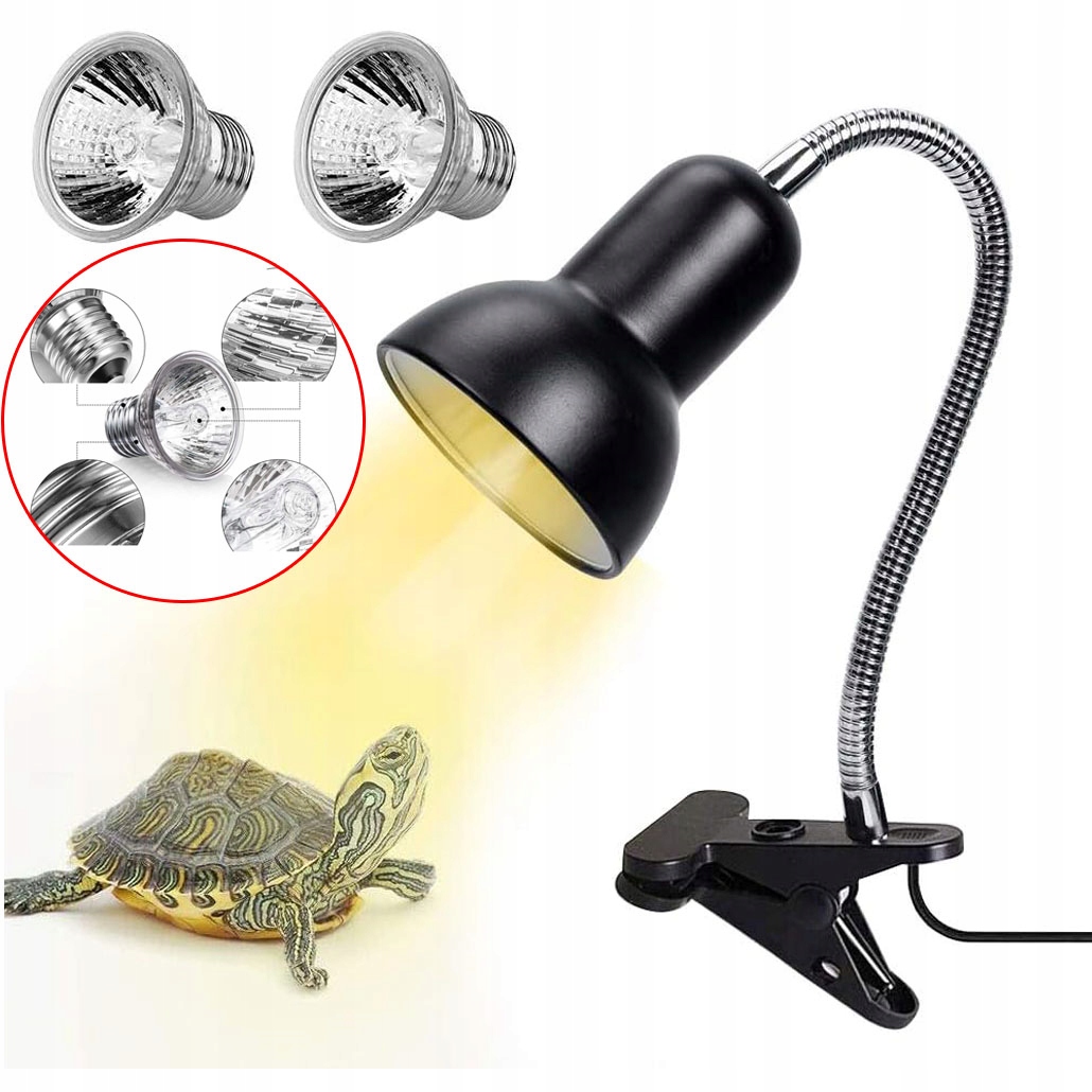 Topná Lampa Pro Plazy, Uv Topná Lampa Se 2 Žárovkami Pro Vyhřívání