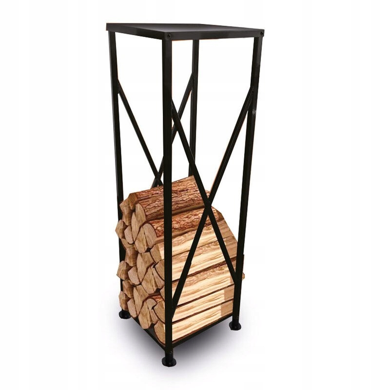 Stojanový organizér na krbové palivové dřevo 37x37x111 cm