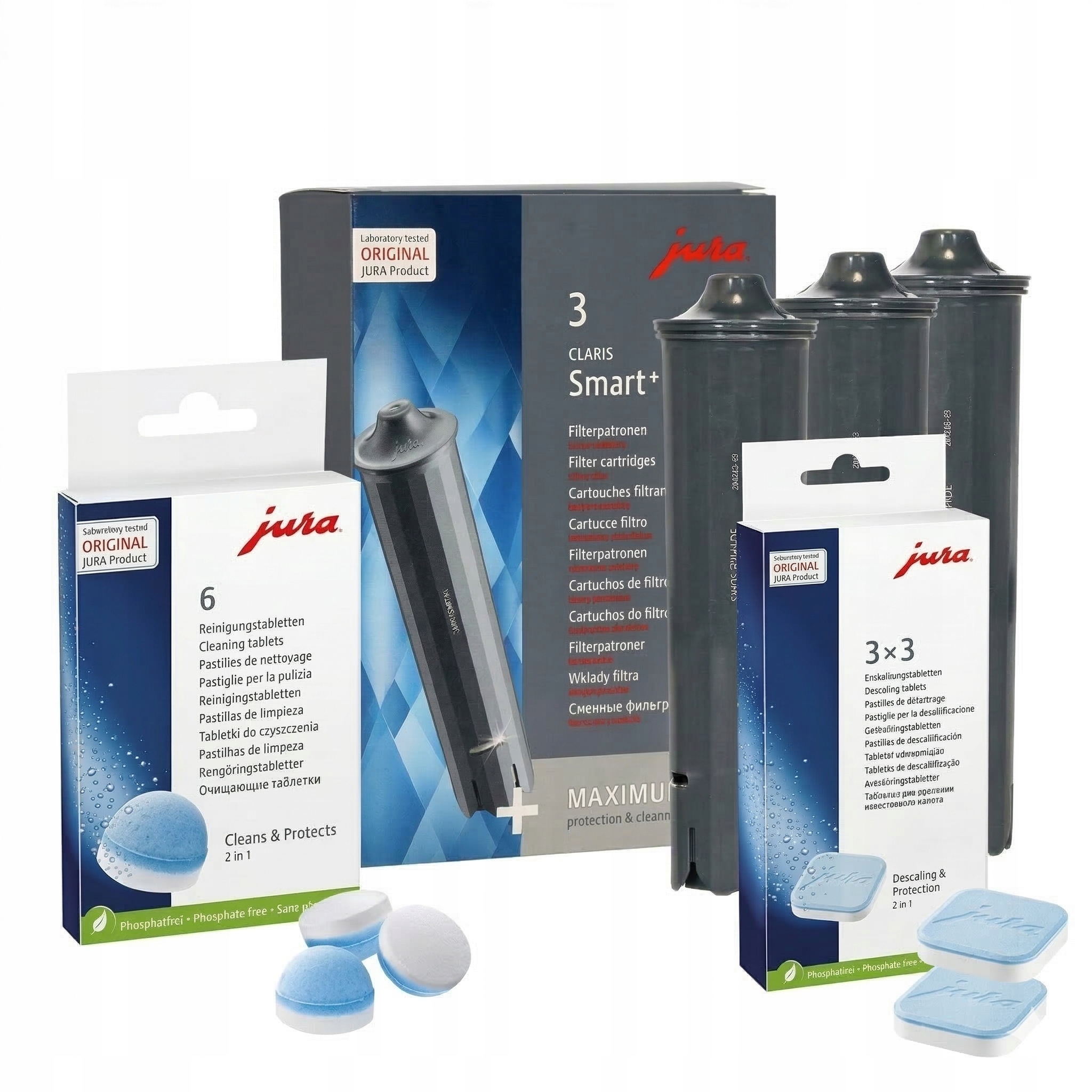 Sada Pro Kávovar Jura 3 x Filtry Tablety