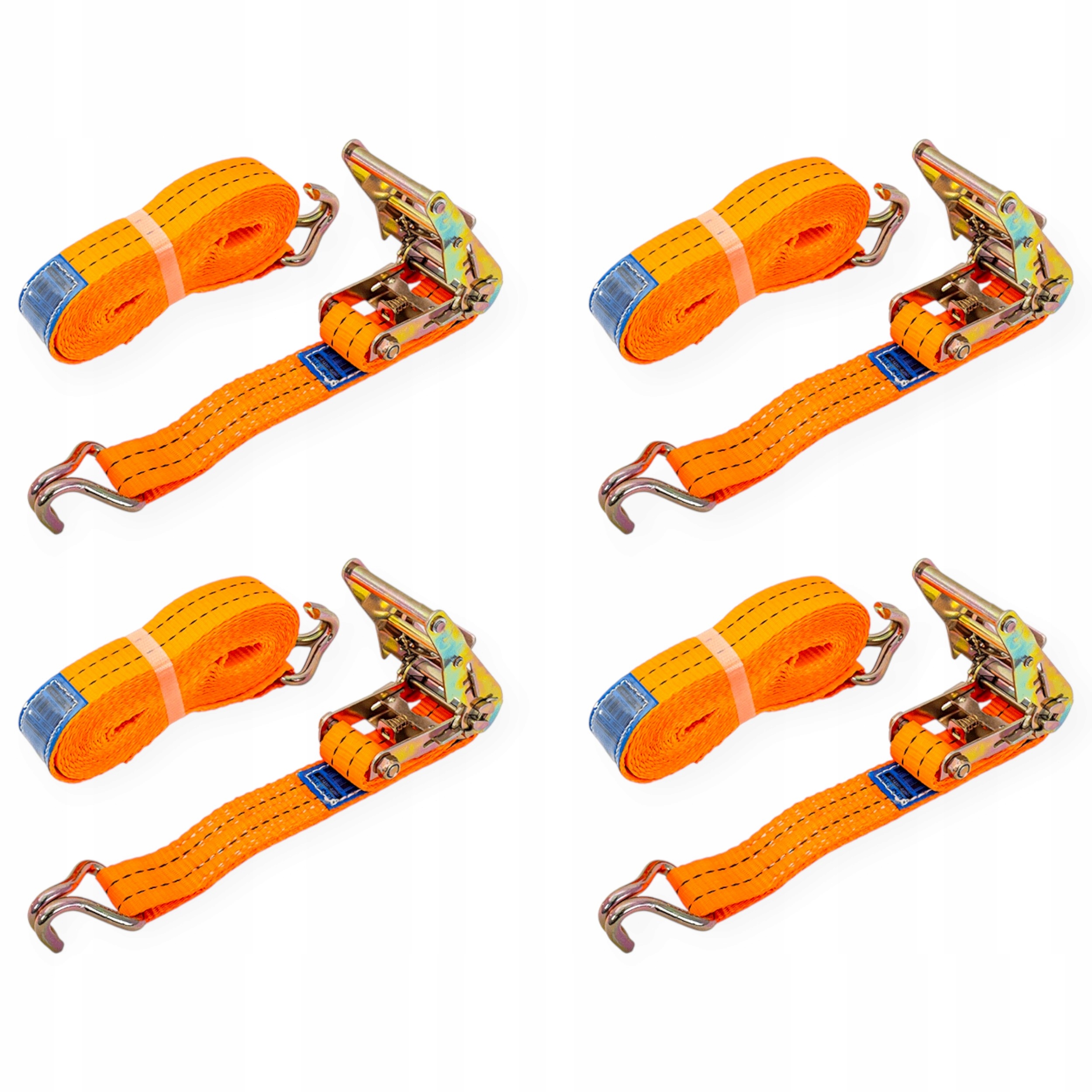 4X Pas transportowy z napinaczem Unitrailer 6m/35mm/2t zestaw do lawety Tuv