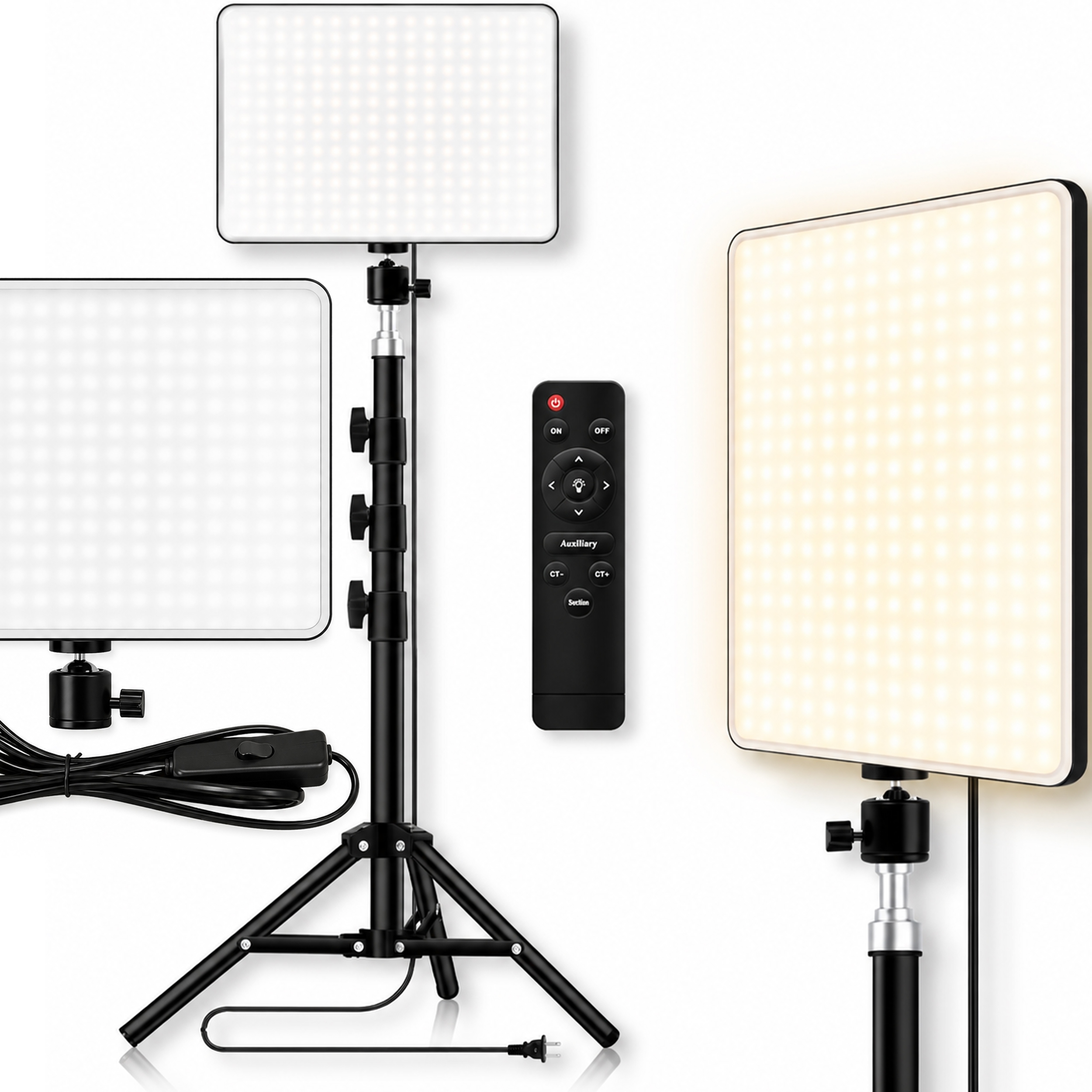 Lampa Studyjna Do Zdjęć Selfie Nagrań Studia 42W ze Statywem 240 Led +pilot