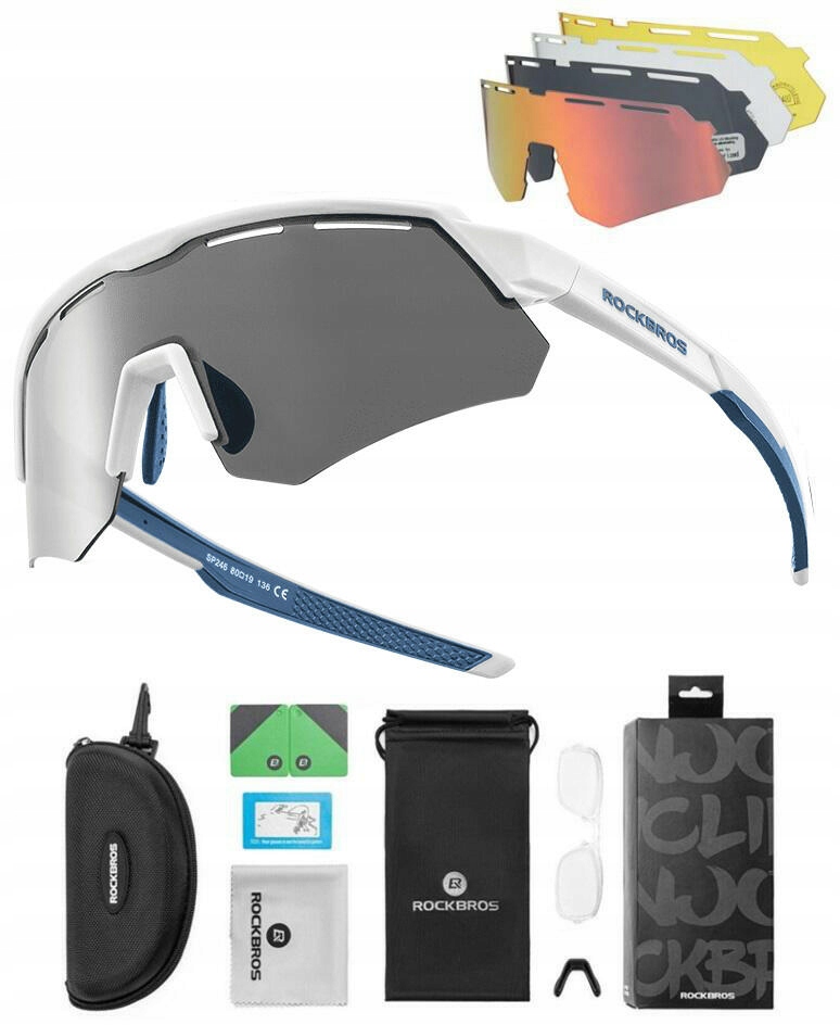 Sluneční Cyklistické brýle – 4 Uv Čočky