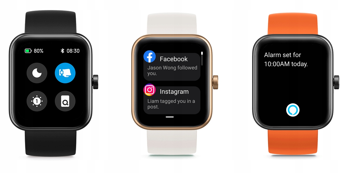 70MAI SMARTWATCH ZEGAREK SPORTOWY DAMSKI + pasek Złącza brak