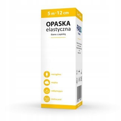 

Opaska Elastyczna Z Zapinką 5 m x 12 cm Paso