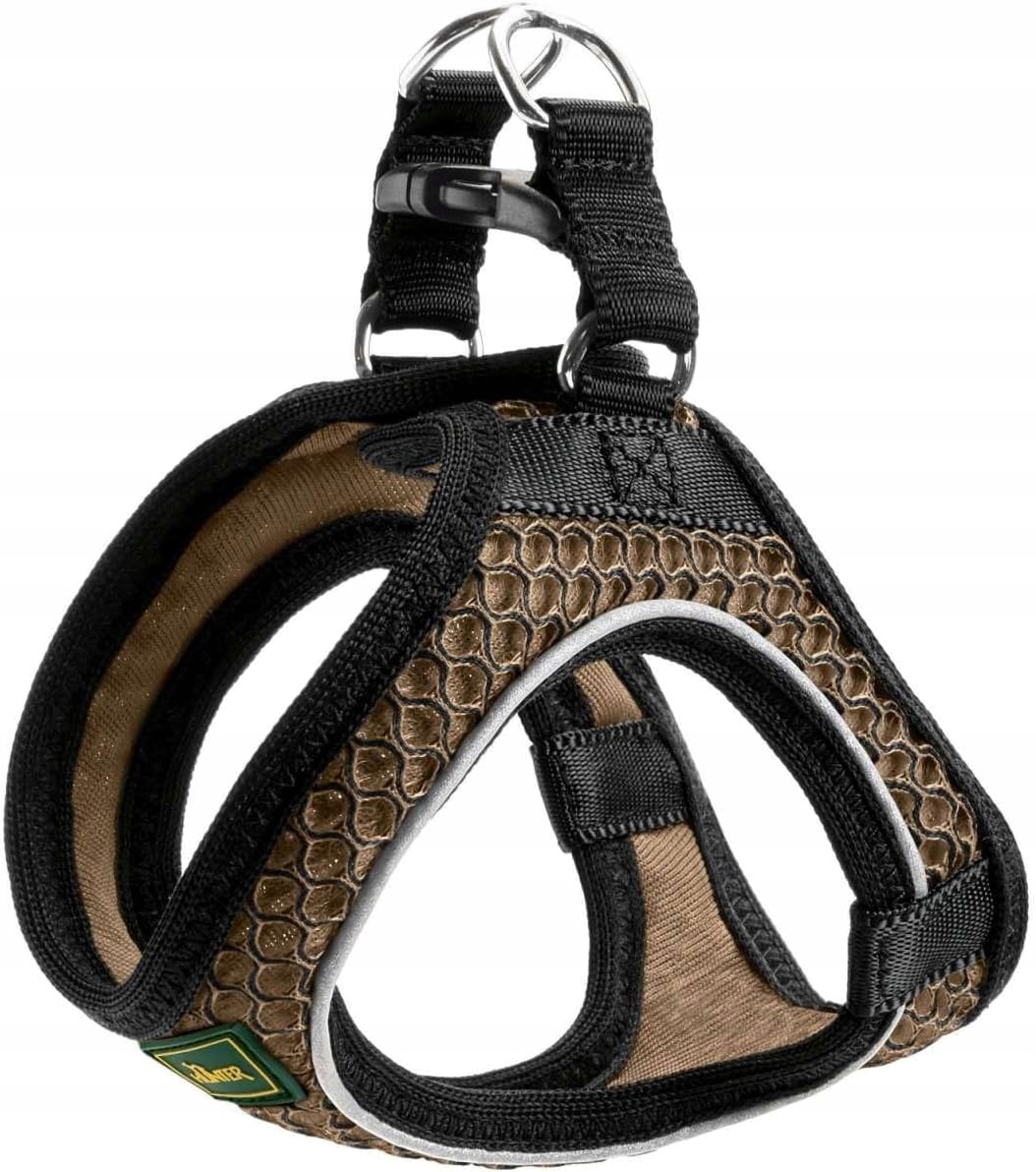 Hunter Hilo Comfort postroj pro malé psy, měkká reflexní síťka [s] hnědá