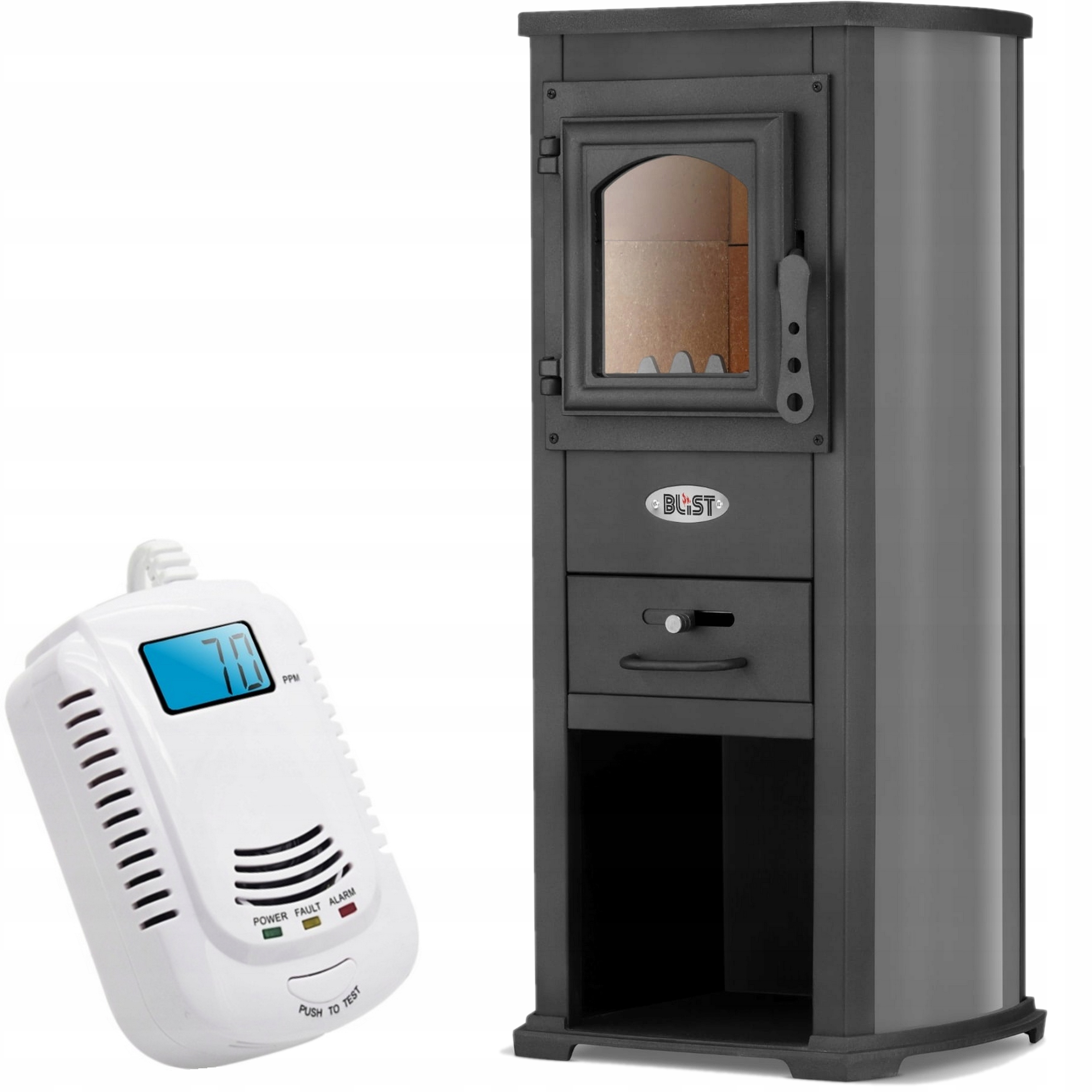 Litinová Kamna , krb, Blist Ekonomik 8,5 kW Ibiza Hot Antracit 85 m2